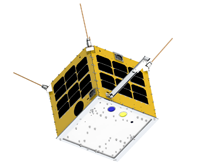 世界初の民間企業による商用超小型衛星「WNISAT-1」CGイメージ